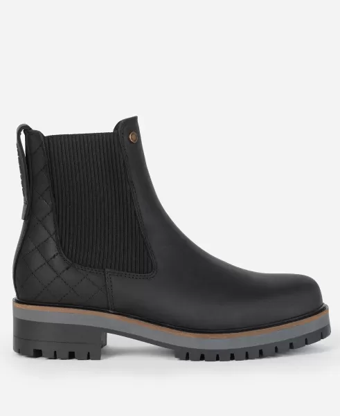 Barbour Heather Chelsea Boots Women Quality Black Boots