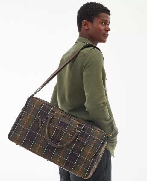 Bags & Luggage Multi Resilient Barbour Tartan & Leather Holdall Accessories