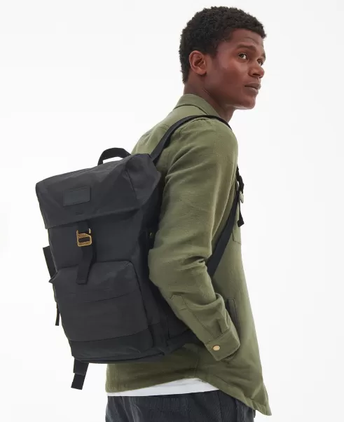Black Bags & Luggage Barbour Essential Wax Backpack Accessories Made-To-Order