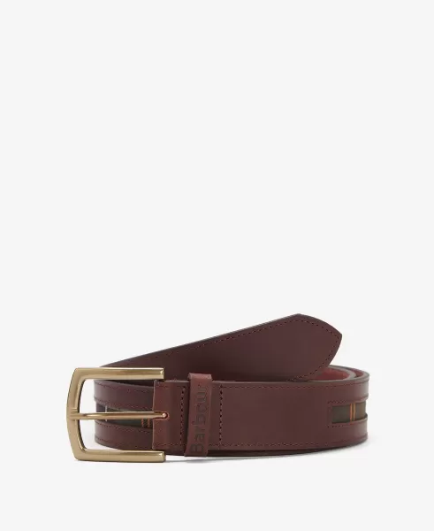 User-Friendly Brown Belts Accessories Barbour Tartan Piped Belt