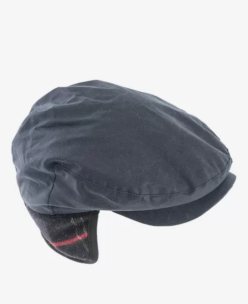 Barbour Cheviot Tartan Cap Hats & Gloves Navy Accessories Solid