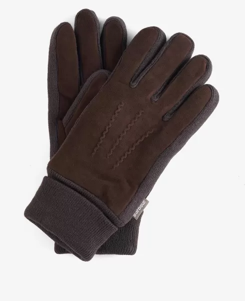 Barbour Magnus Gloves Accessories Exquisite Brown/Olive Hats & Gloves