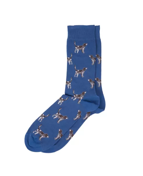 Barbour Pointer Socks Socks Blue Effective Accessories