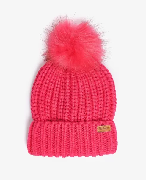 Accessories Budget-Friendly Hats & Gloves Pink Barbour Saltburn Beanie