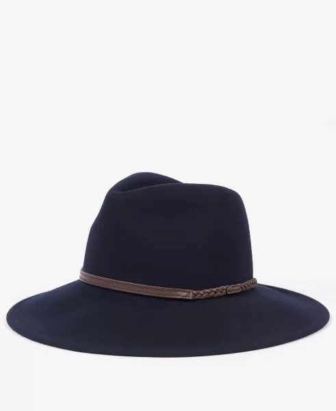 Navy Accessories Barbour Tack Fedora Hats & Gloves Manifest