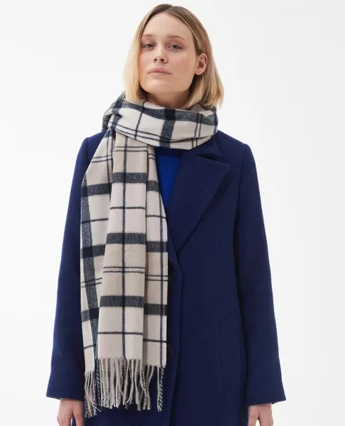 Barbour Stanway Wrap Beige Scarves & Wraps Accessories Secure