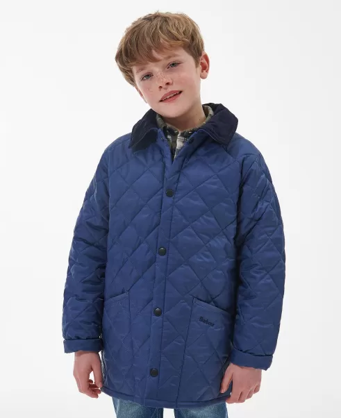 Blue Retro Jackets Barbour Boys' Liddesdaleâ® Quilted Jacket Kids
