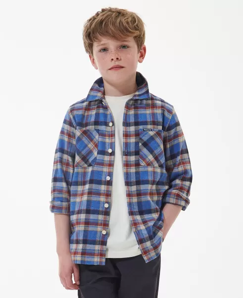 Barbour Boys' Holystone Shirt Buy Blue Kids Clothing