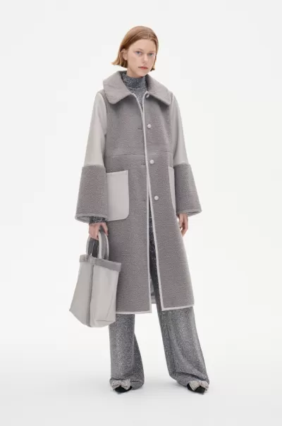 Baum Und Pferdgarten Opal Gray Dea Coat Women Coats & Jackets